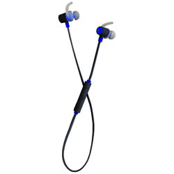 KitSound Outrun Bluetooth Wireless In-Ear Headphones with Mic/Remote Blue